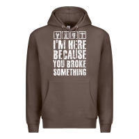 Coffee construction crew funny contractor gift premium t shirt Premium Hoodie - lanVoArt