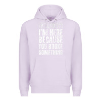 Lilac construction crew funny contractor gift premium t shirt Premium Hoodie - lanVoArt