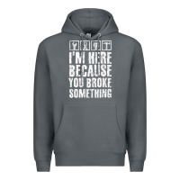 Rock construction crew funny contractor gift premium t shirt Premium Hoodie - lanVoArt