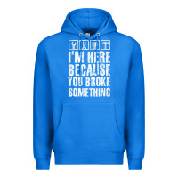 True Royal construction crew funny contractor gift premium t shirt Premium Hoodie - lanVoArt