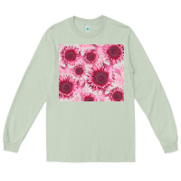Matcha breast cancer sunflower Long Sleeve Tee - CowGirlArtShop