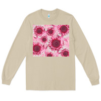 Mushroom breast cancer sunflower Long Sleeve Tee - CowGirlArtShop