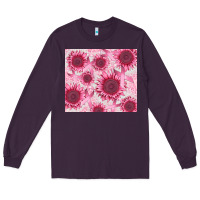Plum breast cancer sunflower Long Sleeve Tee - CowGirlArtShop