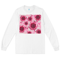 White breast cancer sunflower Long Sleeve Tee - CowGirlArtShop