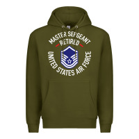 Army Green Limited Edition Master Sergeant Retired Air Force Military Retiremen Premium Hoodie - lanVoArt