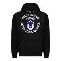 Black Limited Edition Master Sergeant Retired Air Force Military Retiremen Premium Hoodie - lanVoArt