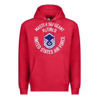 Cardinal Limited Edition Master Sergeant Retired Air Force Military Retiremen Premium Hoodie - lanVoArt