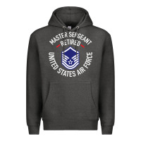 Charcoal Heather Limited Edition Master Sergeant Retired Air Force Military Retiremen Premium Hoodie - lanVoArt