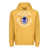 Mustard Limited Edition Master Sergeant Retired Air Force Military Retiremen Premium Hoodie - lanVoArt