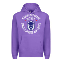 Purple Limited Edition Master Sergeant Retired Air Force Military Retiremen Premium Hoodie - lanVoArt