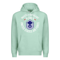 Seafoam Limited Edition Master Sergeant Retired Air Force Military Retiremen Premium Hoodie - lanVoArt