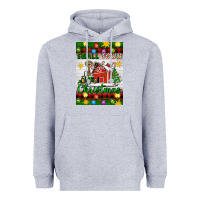 Heather Grey Small Town Christmas Heavyweight Hoodie - Artiststas