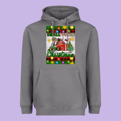 Small Town Christmas Heavyweight Hoodie Designed By Artiststas
