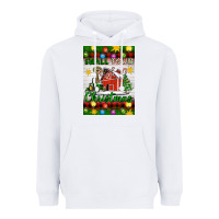 White Small Town Christmas Heavyweight Hoodie - Artiststas