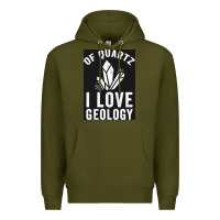 Army Green of quartz i love geology Premium Hoodie - lanVoArt