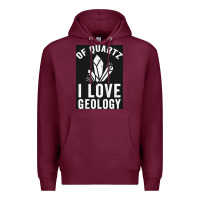 Burgundy of quartz i love geology Premium Hoodie - lanVoArt