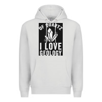 Dove Grey of quartz i love geology Premium Hoodie - lanVoArt