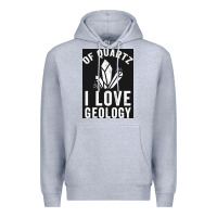 Heather Grey of quartz i love geology Premium Hoodie - lanVoArt