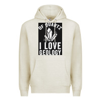 Oatmeal Heather of quartz i love geology Premium Hoodie - lanVoArt