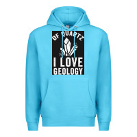Ocean Blue of quartz i love geology Premium Hoodie - lanVoArt