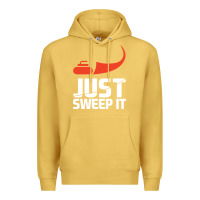Antique Gold just sweep it! funny curling sports gift hoodie Premium Hoodie - lanVoArt