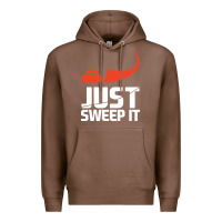 Chestnut just sweep it! funny curling sports gift hoodie Premium Hoodie - lanVoArt