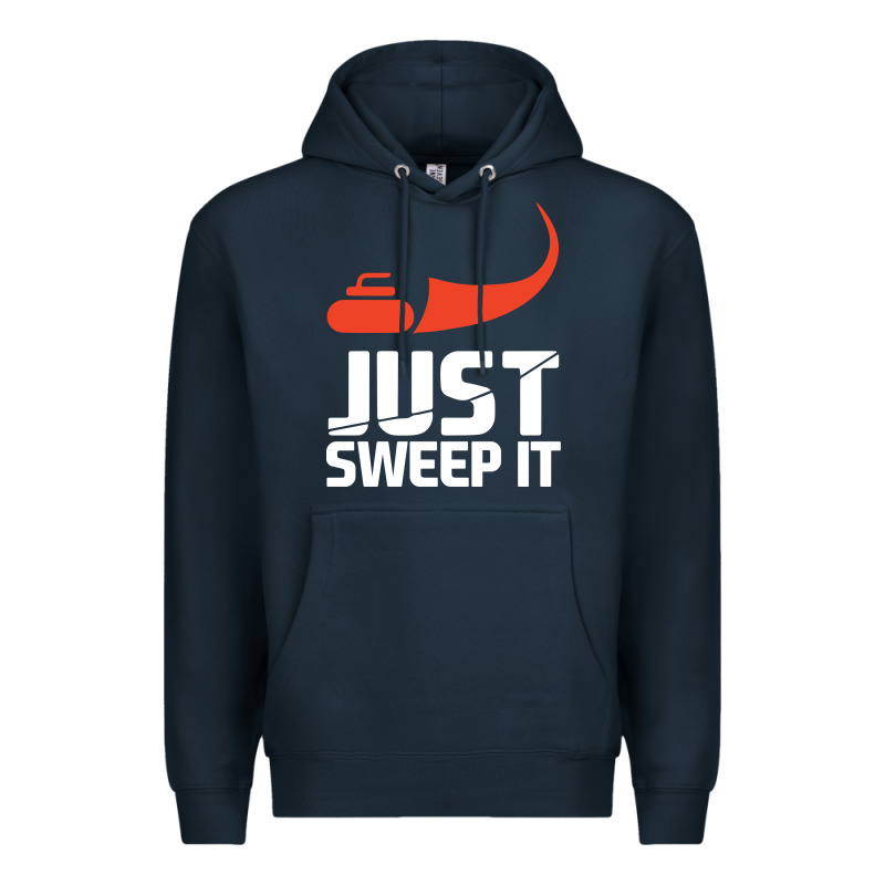 Just Sweep It! Funny Curling Sports Gift Hoodie Premium Hoodie by lanVoArt | Teevron