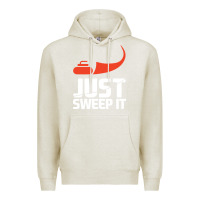 Oatmeal Heather just sweep it! funny curling sports gift hoodie Premium Hoodie - lanVoArt