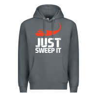 Rock just sweep it! funny curling sports gift hoodie Premium Hoodie - lanVoArt