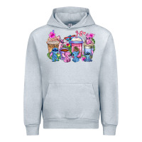 Heather Grey stitch with lilo coffee cups Urban Hoodie - AdoDesignShop
