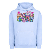 Pigment Grape Ice stitch with lilo coffee cups Urban Hoodie - AdoDesignShop