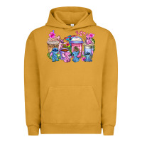 Pigment Peanut Butter stitch with lilo coffee cups Urban Hoodie - AdoDesignShop