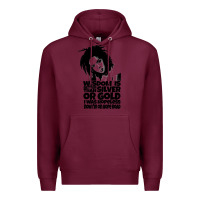 Burgundy lover gift lauryn hill retro wave Premium Hoodie - lanVoArt