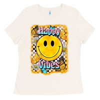 Bone happy vibes smiley face Ladies Tee - BarkalooDesign