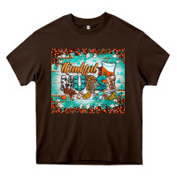 Chocolate Brown thankful nurse fall tumbler Heavy Core Tee - BundleAndBundleShop