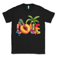 Black Love peach summer Classic Tee - NancyCooperArtShop