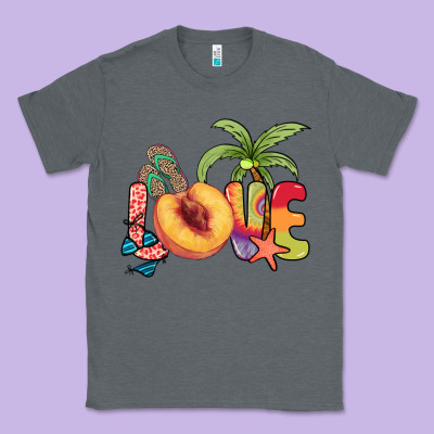 Love Peach Summer Classic Tee Designed By Nancycooperartshop
