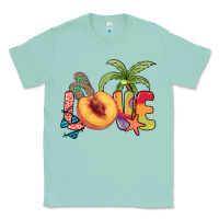 Seafoam Love peach summer Classic Tee - NancyCooperArtShop