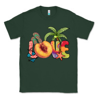 Sports Green Love peach summer Classic Tee - NancyCooperArtShop