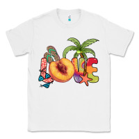 White Love peach summer Classic Tee - NancyCooperArtShop