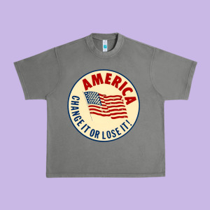 America Change It Or Lose It   Stars Urban Heavy Tee Designed By Lanvoart