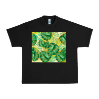 Black monstera leaf Urban Heavy Tee - TumblerDesignByShophia