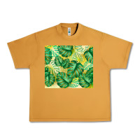 Peanut Butter monstera leaf Urban Heavy Tee - TumblerDesignByShophia