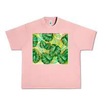 Salmon monstera leaf Urban Heavy Tee - TumblerDesignByShophia