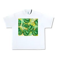 White monstera leaf Urban Heavy Tee - TumblerDesignByShophia