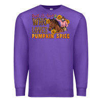 Purple Just A Girl Who Loves Pumpkin Spice Cowgirl Premium Sweatshirt - Artiststas