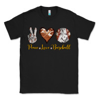Black peace love baseball Classic Tee - RanaPortraitStore
