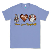 Colony Blue peace love baseball Classic Tee - RanaPortraitStore