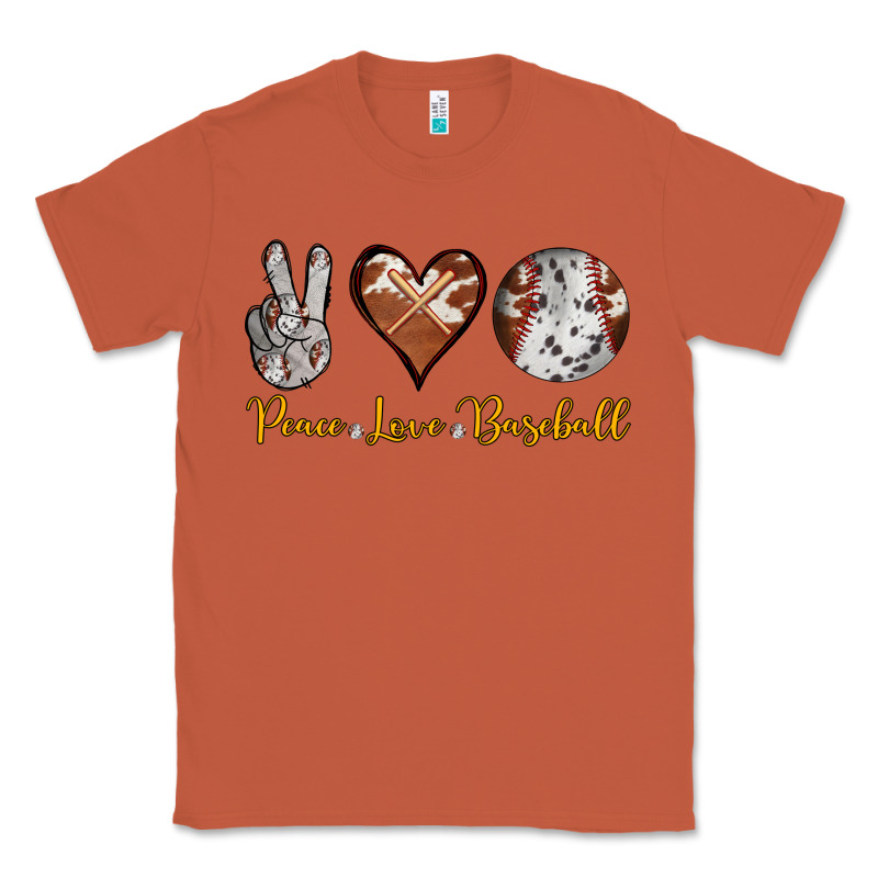 Peace Love Baseball Classic Tee by RanaPortraitStore | Teevron