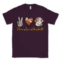 Plum peace love baseball Classic Tee - RanaPortraitStore